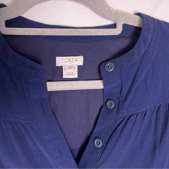 J crew tunic dress xs Navy Blue Nautical Tie Waist - Picture 2 of 4